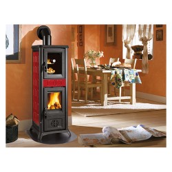stufa-a-legna-gemma-forno-72-kw-colore-bordeaux