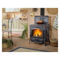 stufa-a-legna-isotta-evo-con-cerchi-119-kw-colore-nero-antracite