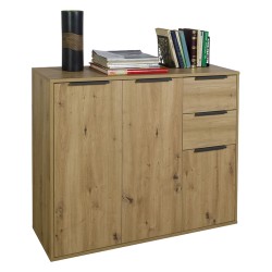 mobile-multiuso-tre-ante-due-cassetti-linea-espresso-cm106-x-354-x-h-869-bianco-laccato