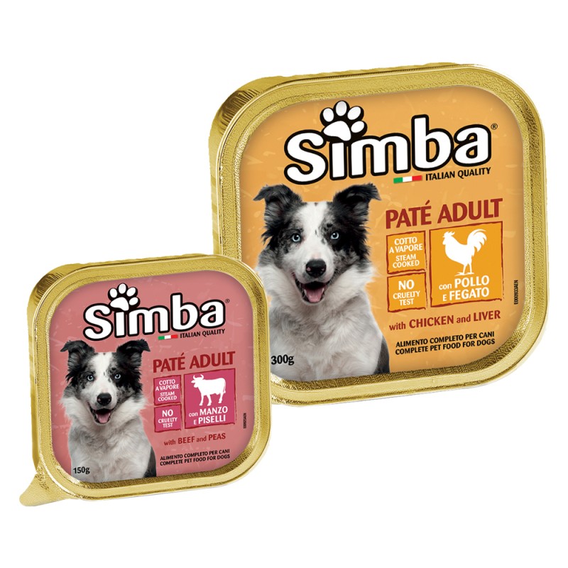 alimento-per-cani-pate-adult-pollo-e-fegato-gr-300