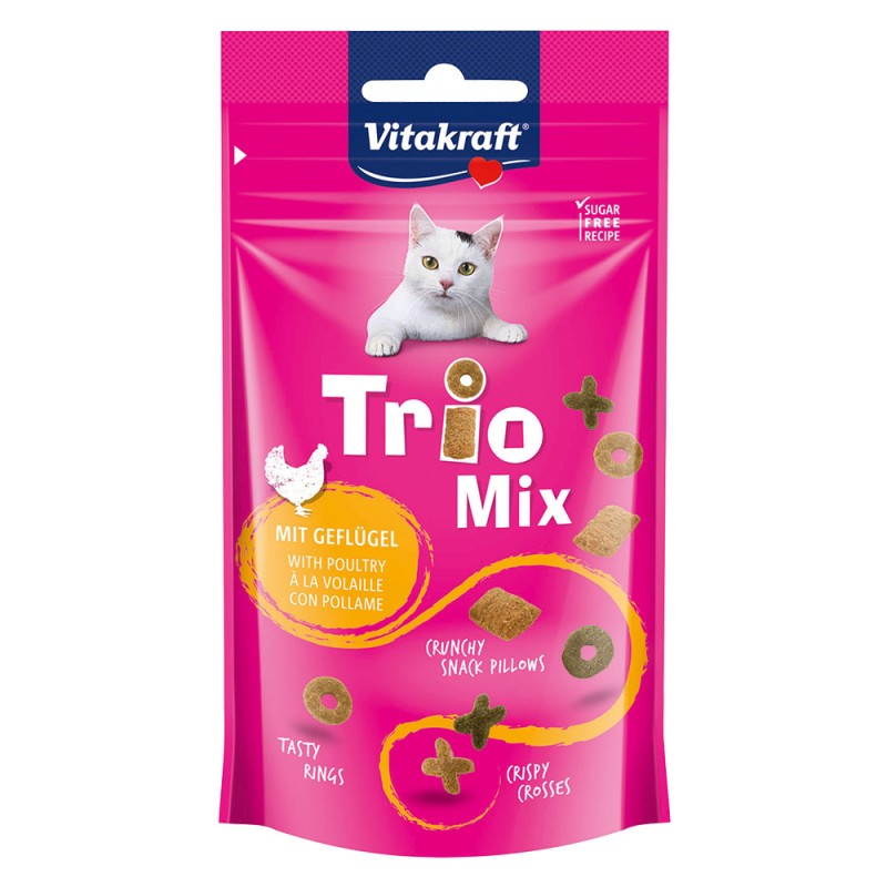 alimento-per-gatti-trio-mix-gusto-pollame-cf-60-gr