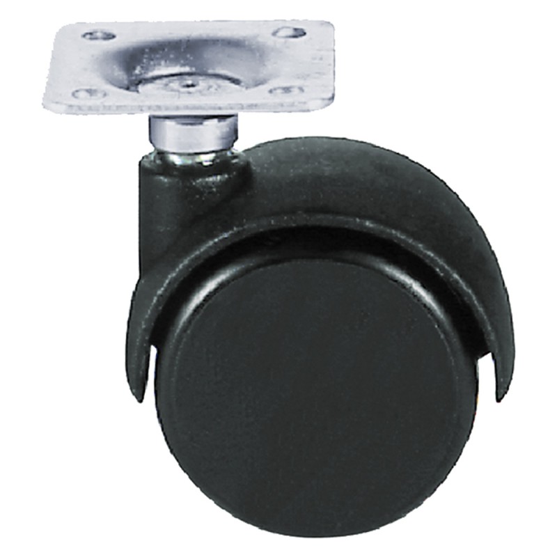 ruota-per-mobili-doppia-o-40-pz-4-piastra-mm-28-x-28
