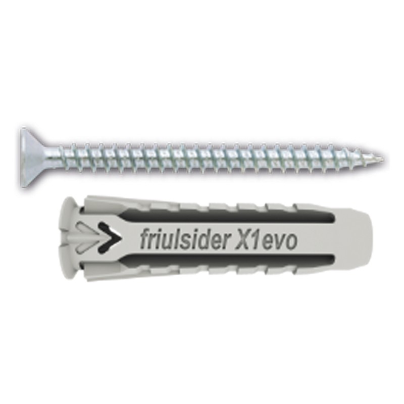 tassello-nylon-x1-evo-con-vite-tps-truciolare-mm-5-x-25-vite-4-x-30