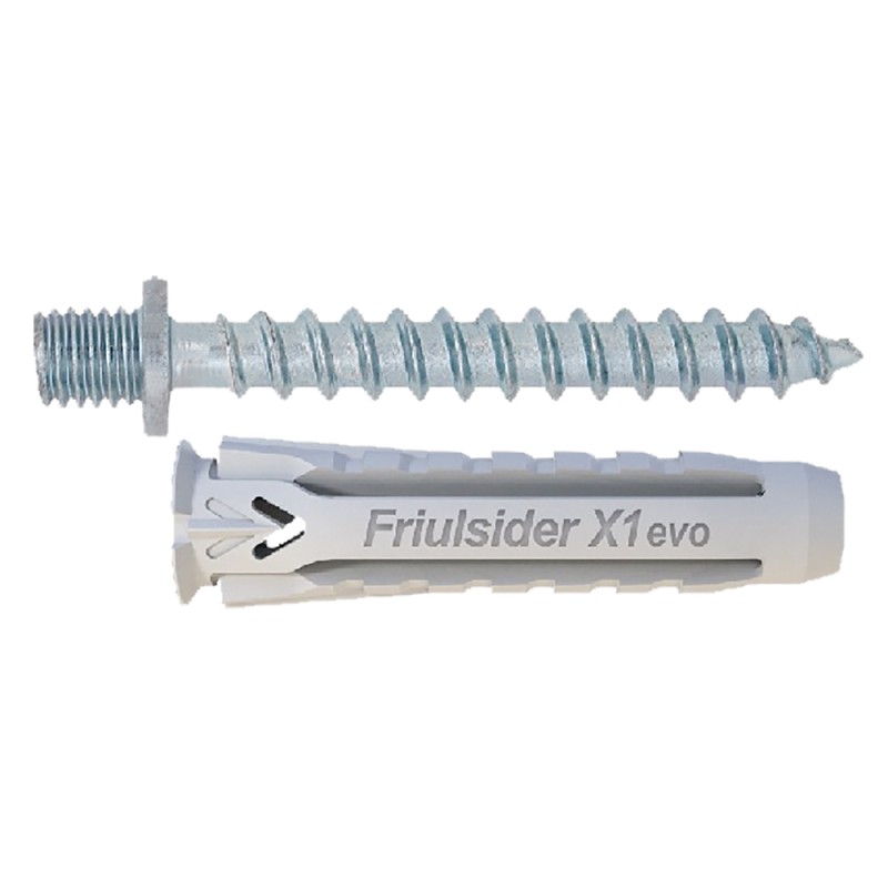 tassello-nylon-x1-evo-con-vite-doppio-filetto-mm-6-x-30-vite-doppio-filetto-m6